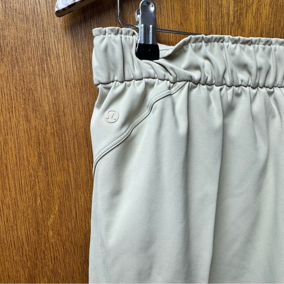 Lululemon Keep Moving Joggers Pull On Drawstring Pants Trench Khaki Tan 10 - Picture 7 of 11